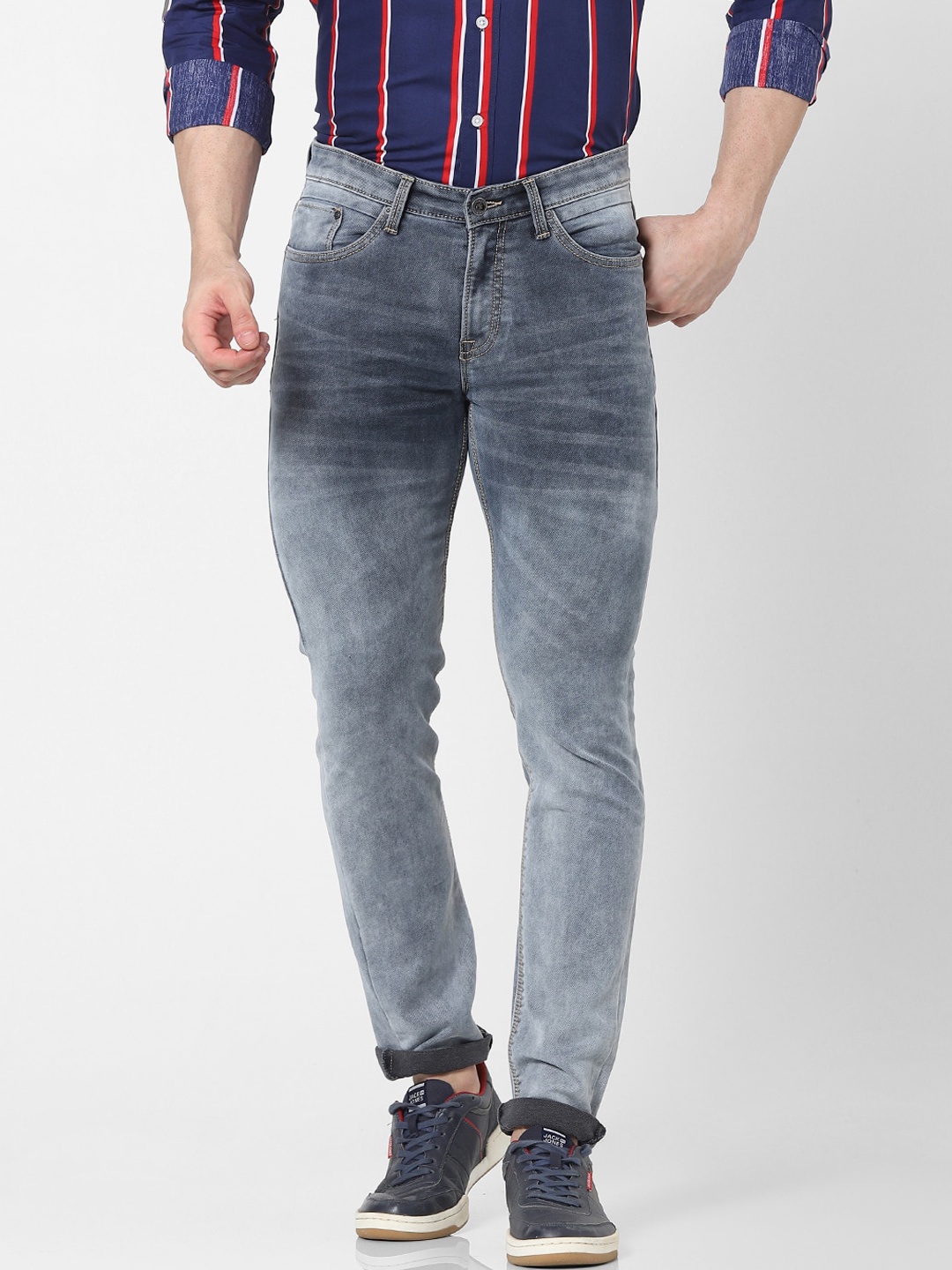 

Celio Men Blue Slim Fit Heavy Fade Jeans