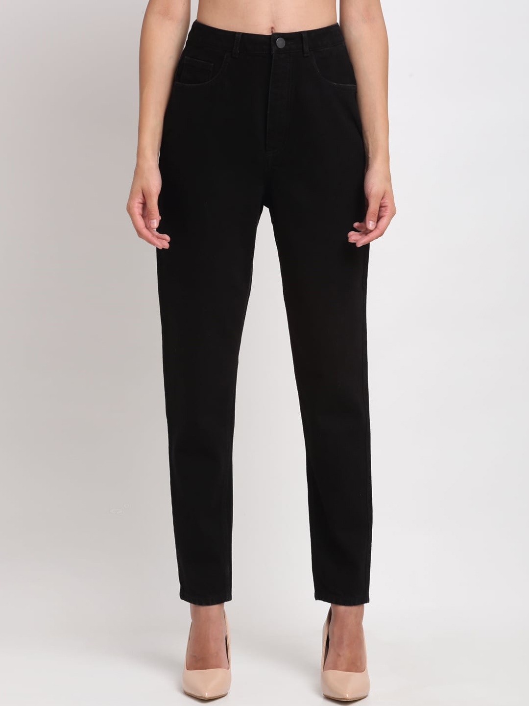 

Bhaane Women Black Relaxed Fit Jeans