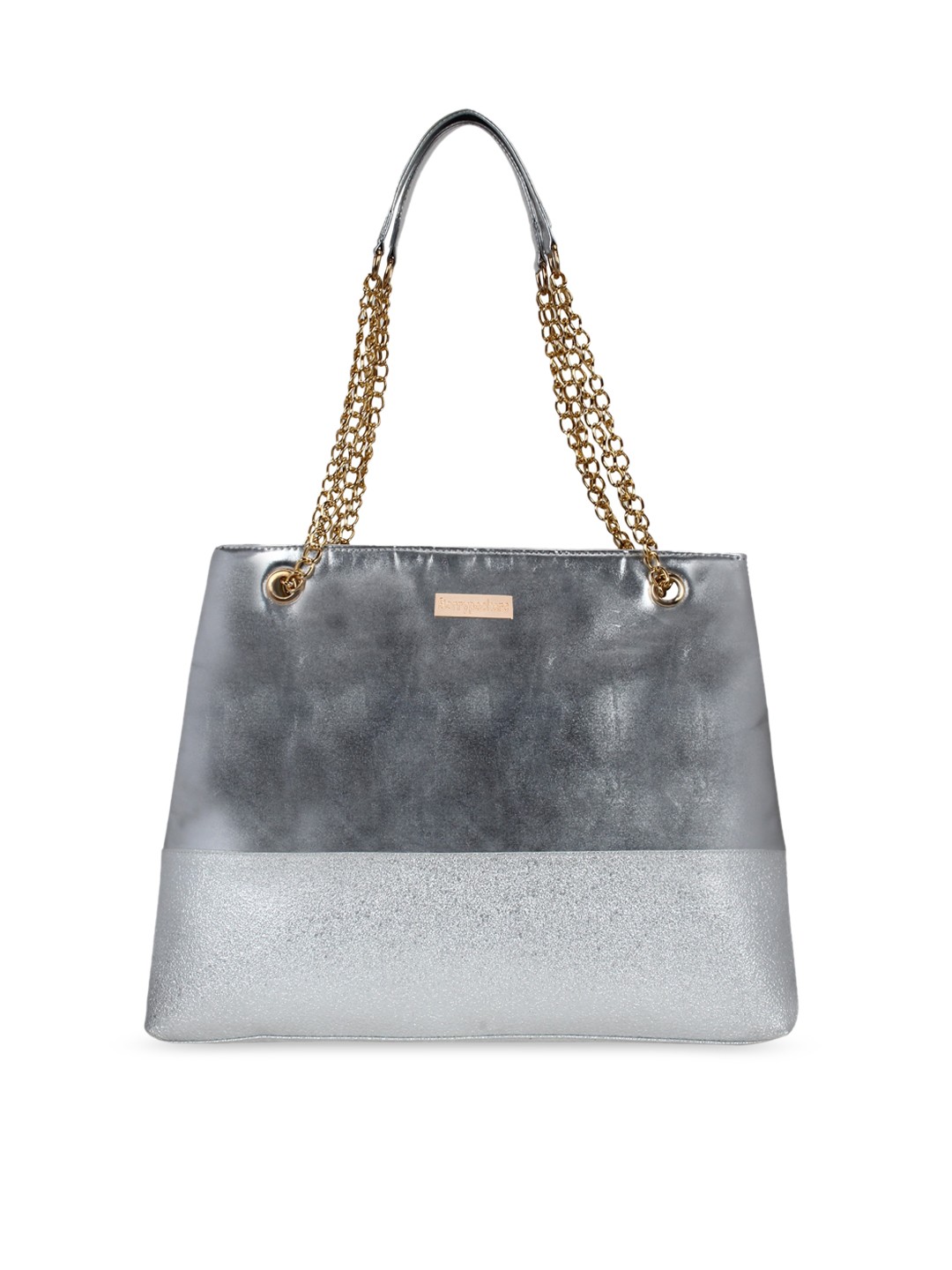 

Berrypeckers Silver-Toned Textured Shoulder Bag