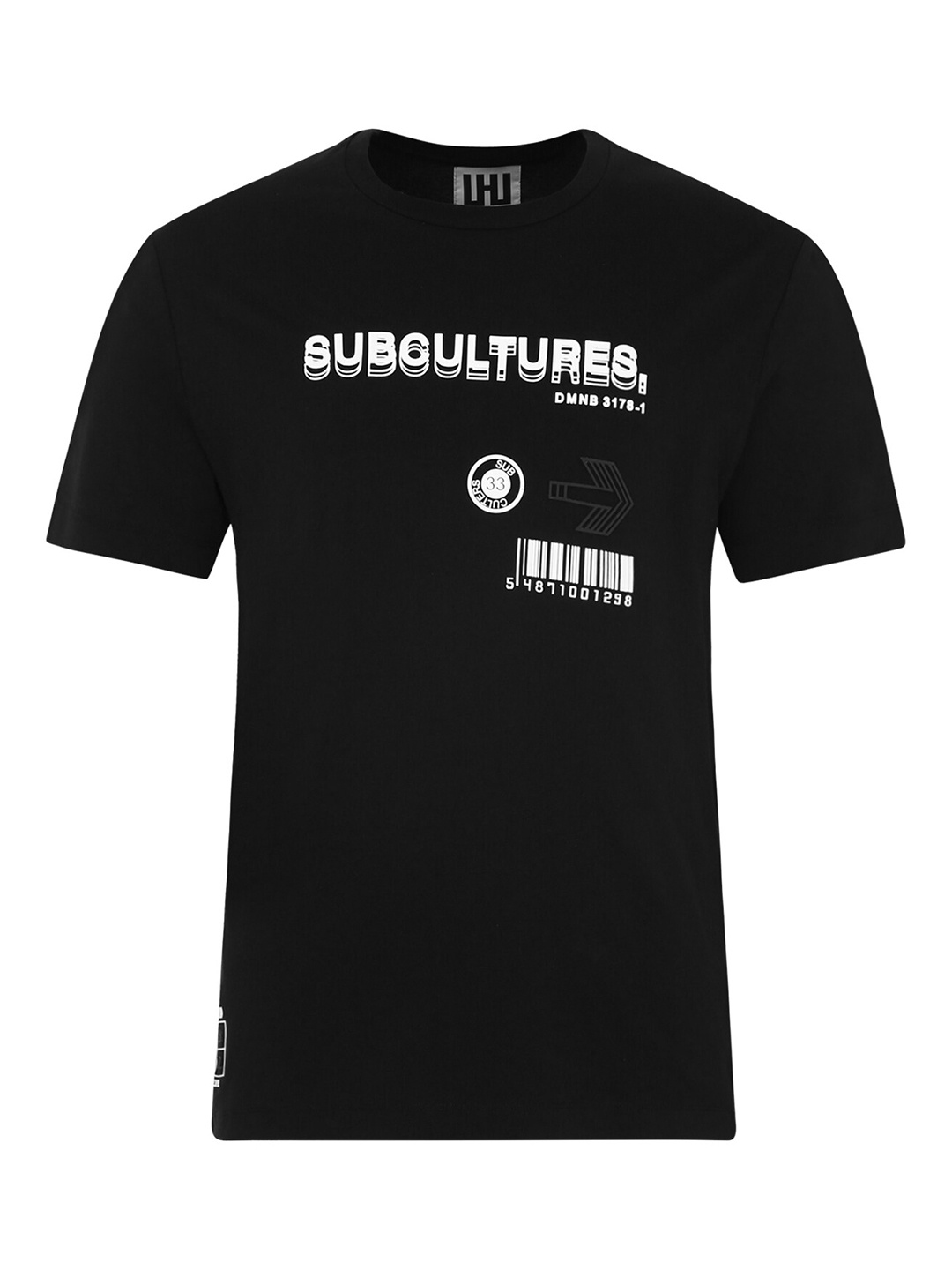 

LH URBAN Men Black Typography Printed T-shirt