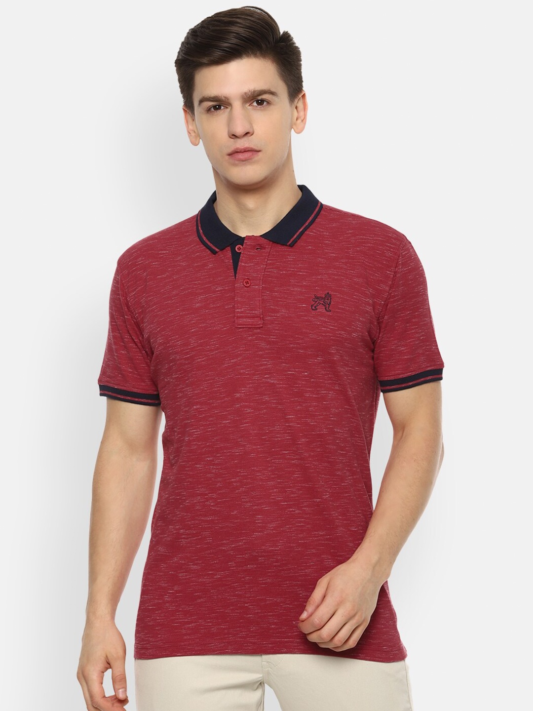 

Van Heusen Sport Men Maroon Polo Collar T-shirt