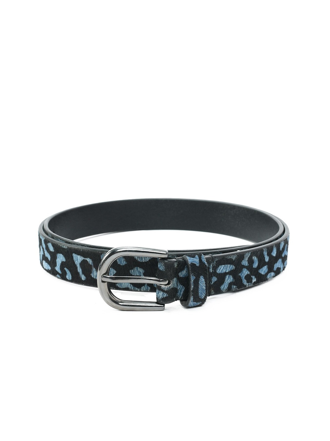 

Aditi Wasan Women Black Printed Leather Belt