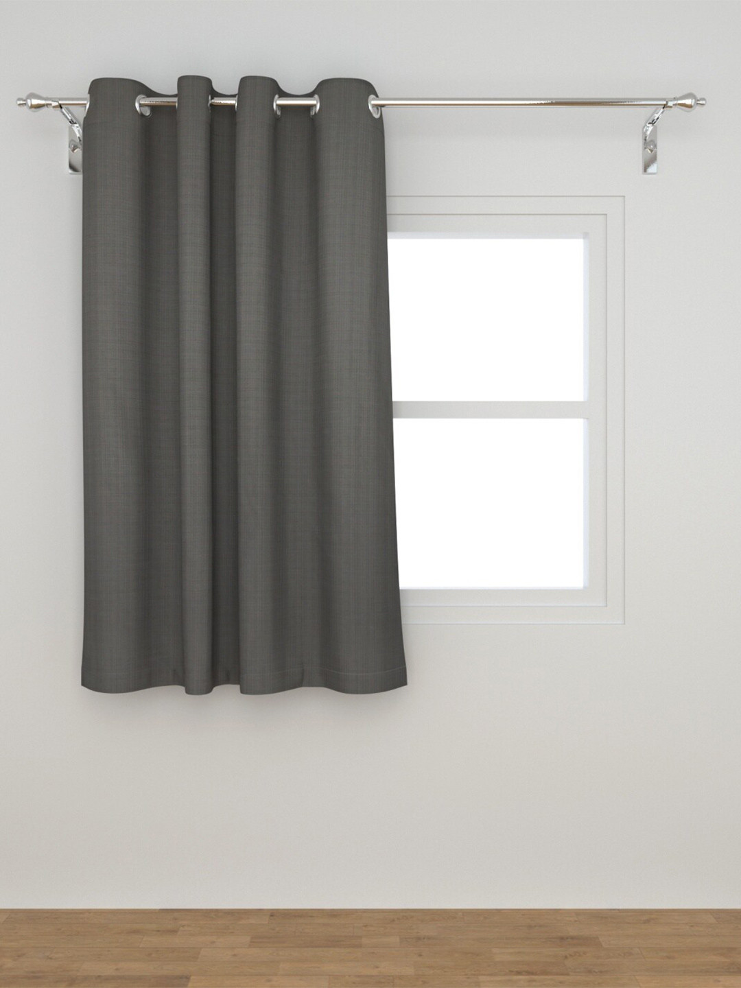 

Home Centre Grey Solid Black Out Window Curtain