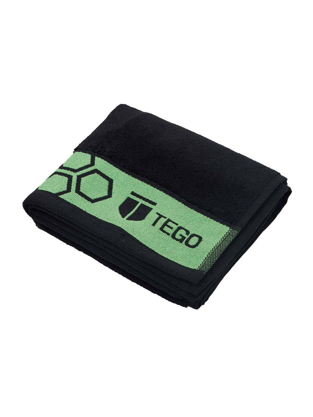 

TEGO Unisex Black & Sea Green Printed Antimicrobial Sports Towel