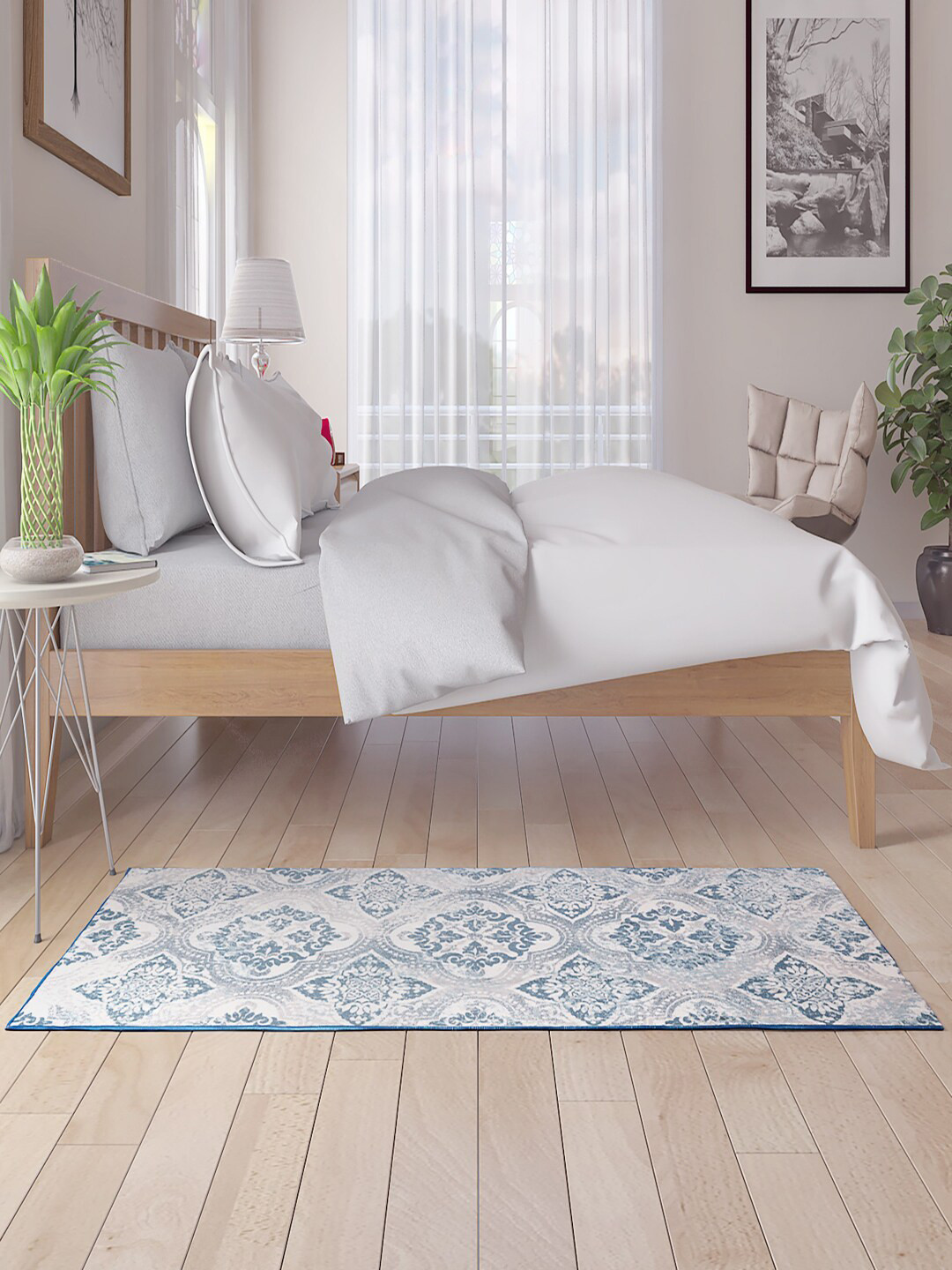 

Status Grey & White Printed Floor Runner