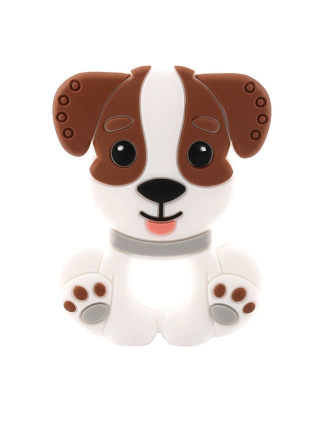 

GUCHIGU Unisex Kids Brown & White BPA Free Chew Teether Toy