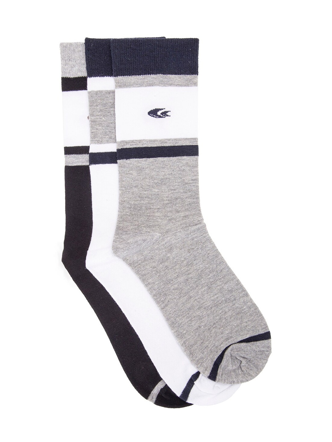

Allen Cooper Men Pack Of 3 Assorted Above Ankle-Length Cotton Socks
