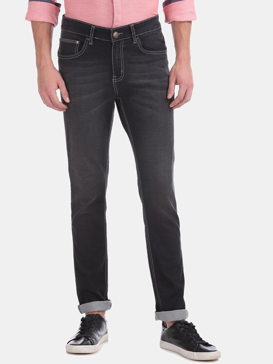 

Newport Men Black Skinny Fit Low-Rise Stretchable Jeans