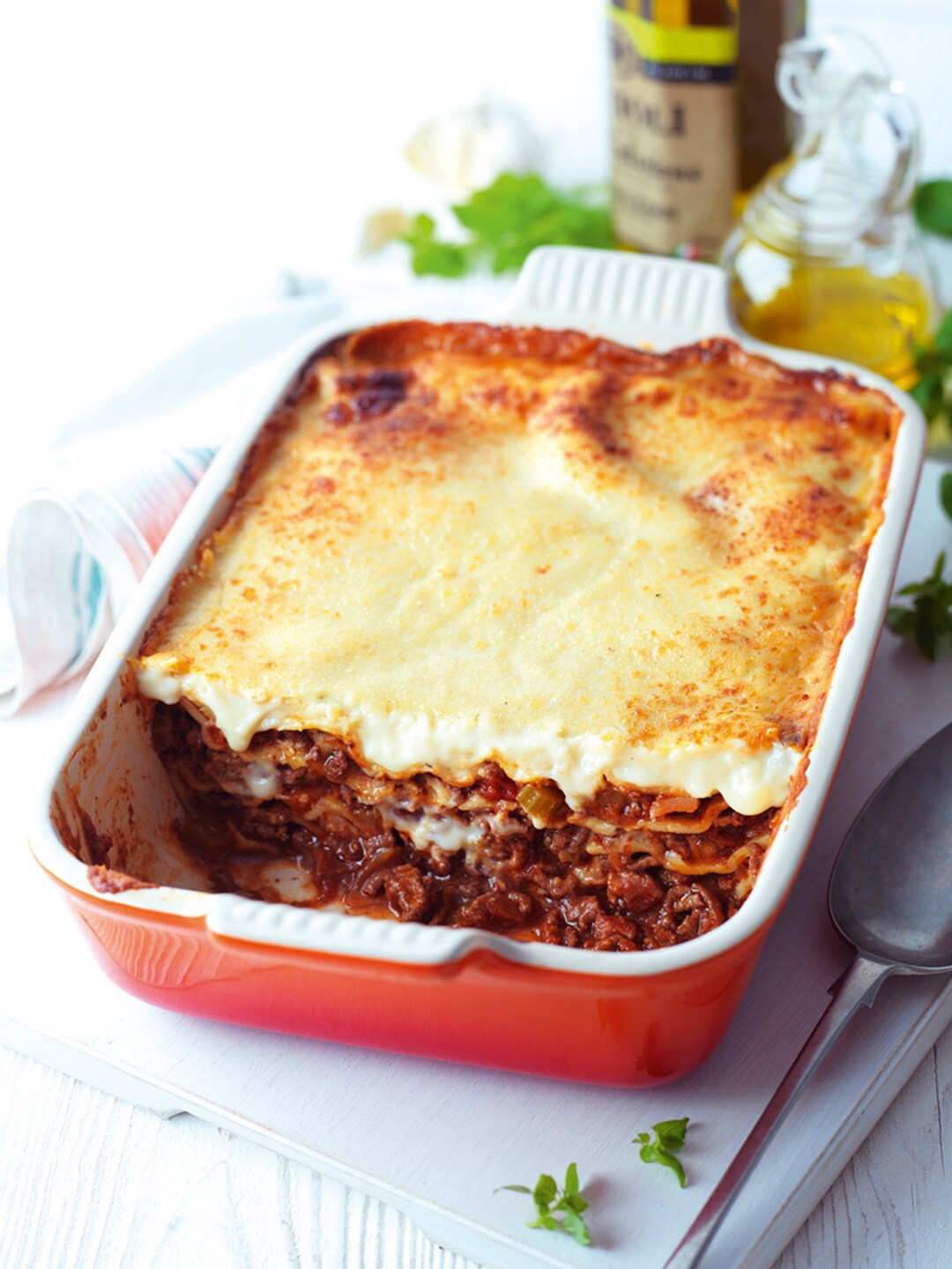 

LE CREUSET Orange & Cream-Coloured Solid Deep Rectangular Dish