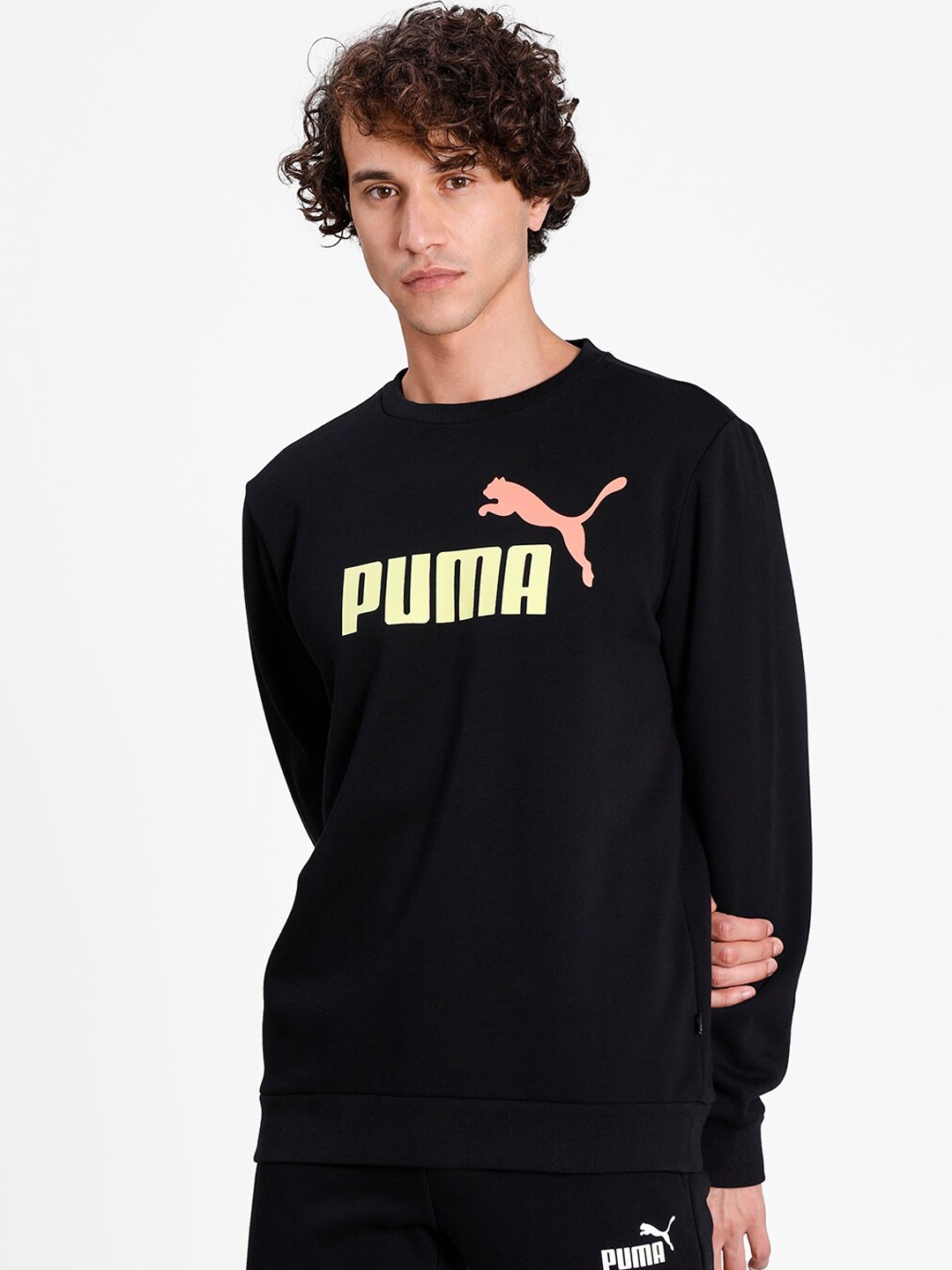 

Puma Men Black Essentials Crew Neck Sweatshirt