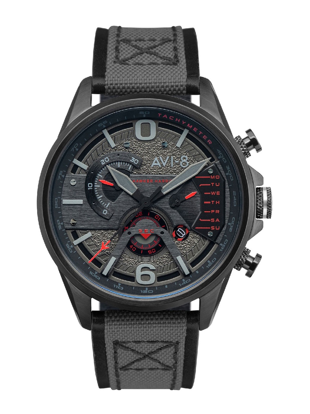 

AVI-8 Hawker Harrier Men Grey Dial & Grey Straps Analogue Watch