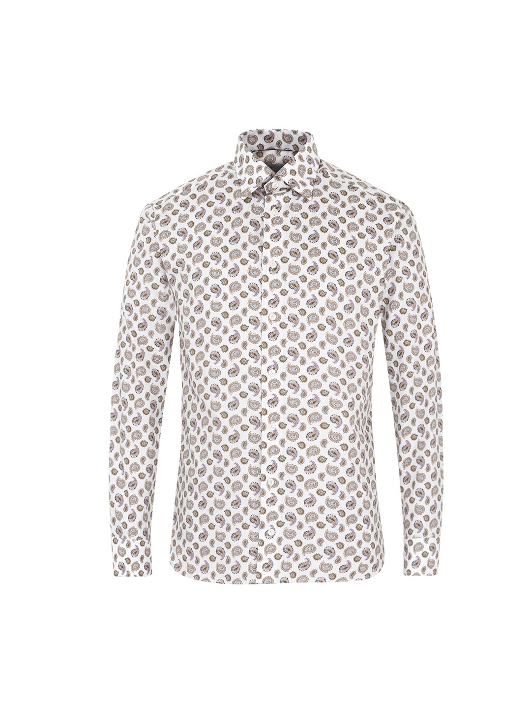 

Eton Men White Printed Casual Shirt