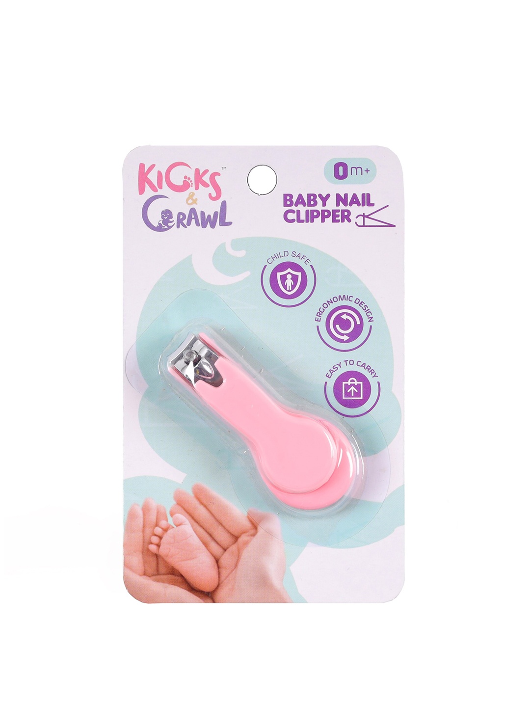 

Happy Fingers Pink Baby Nail Clippers