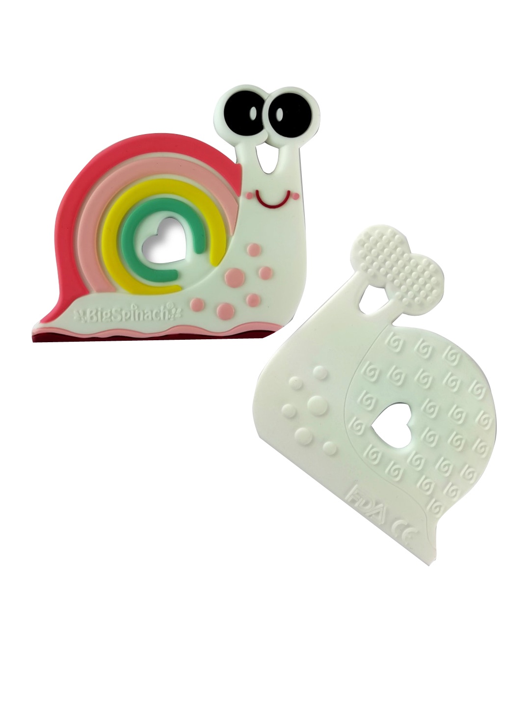 

GUCHIGU Kids Sea Green & Pink BPA Free Chew Teether Toy