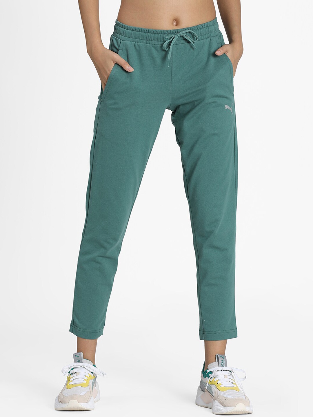 

Puma Women Green Solid Regular Fit Track Pants