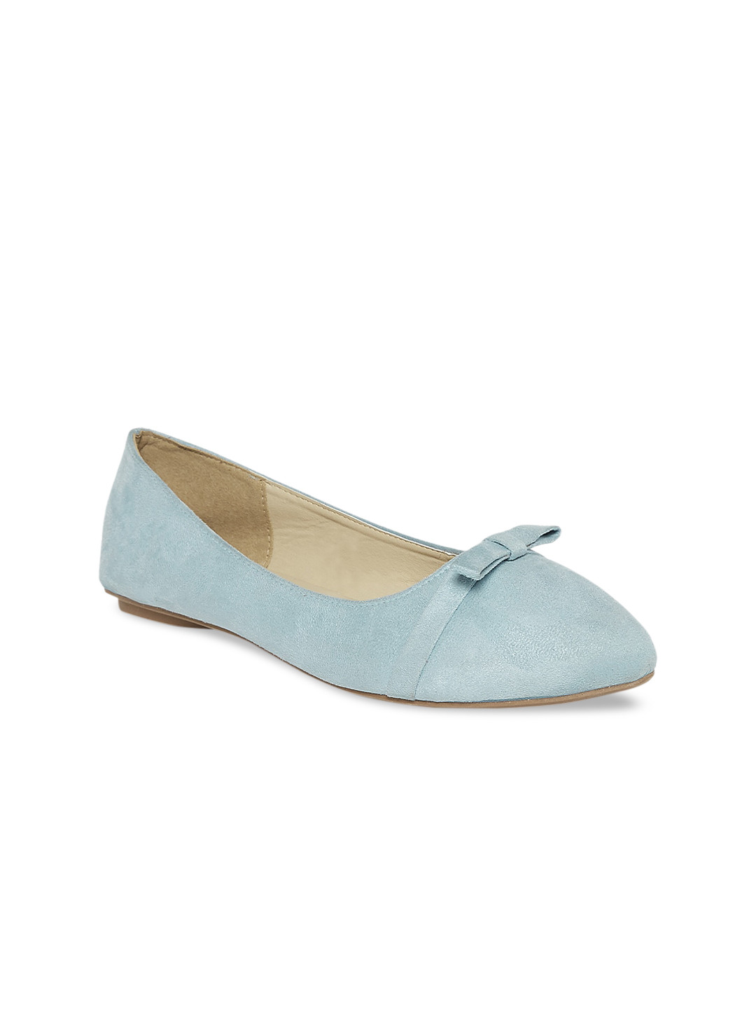 

Forever Glam by Pantaloons Women Blue Ballerinas with Bows Flats
