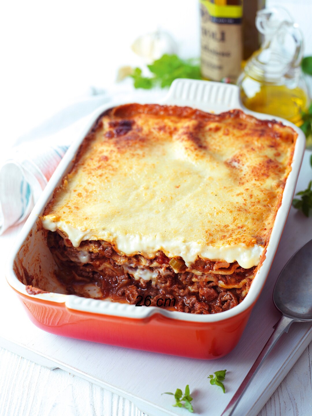 

LE CREUSET Orange & Cream-Coloured Solid Ceramic Deep Rectangular Dish