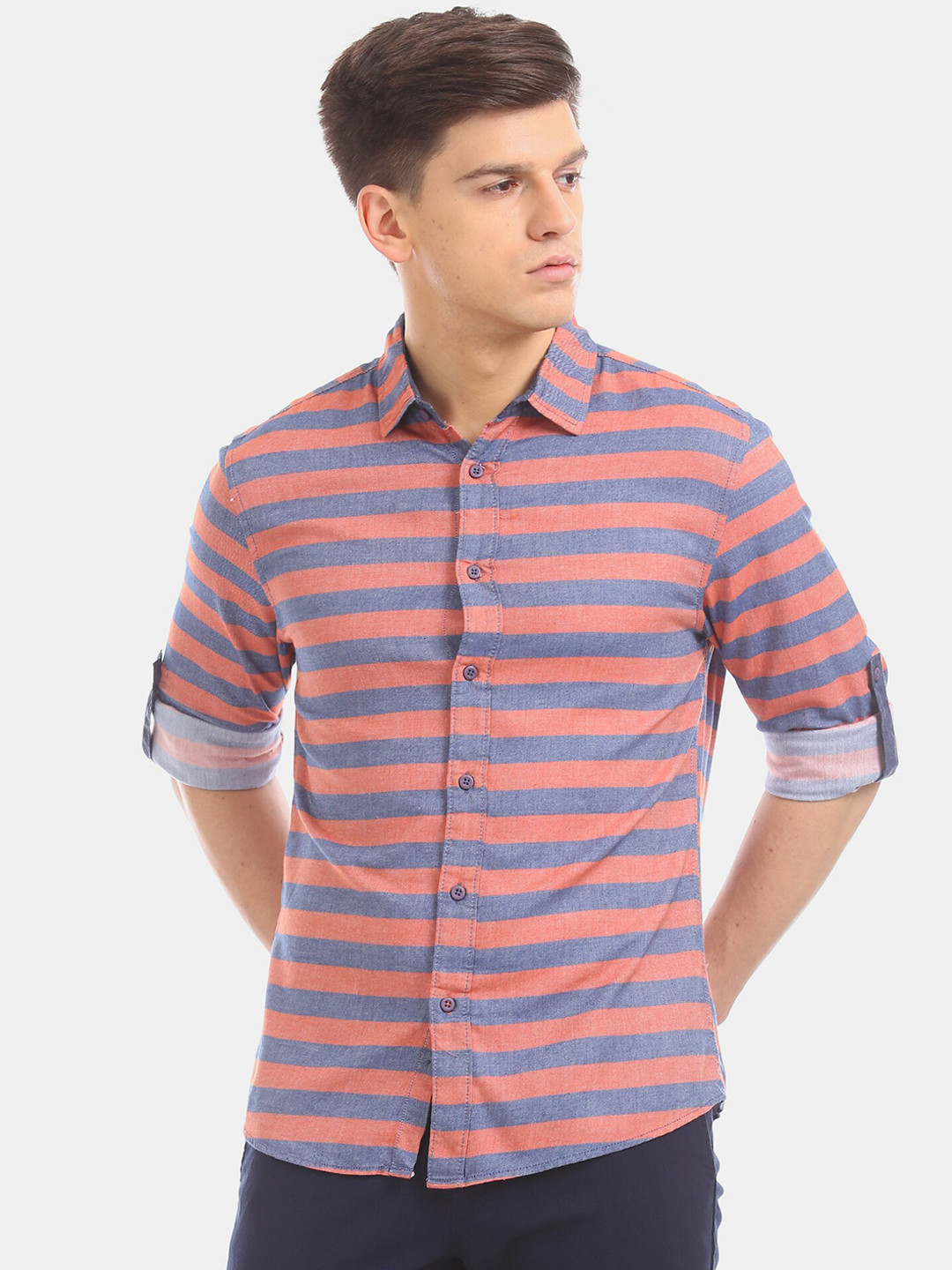 

Colt Men Multi Striped Casual Shirt