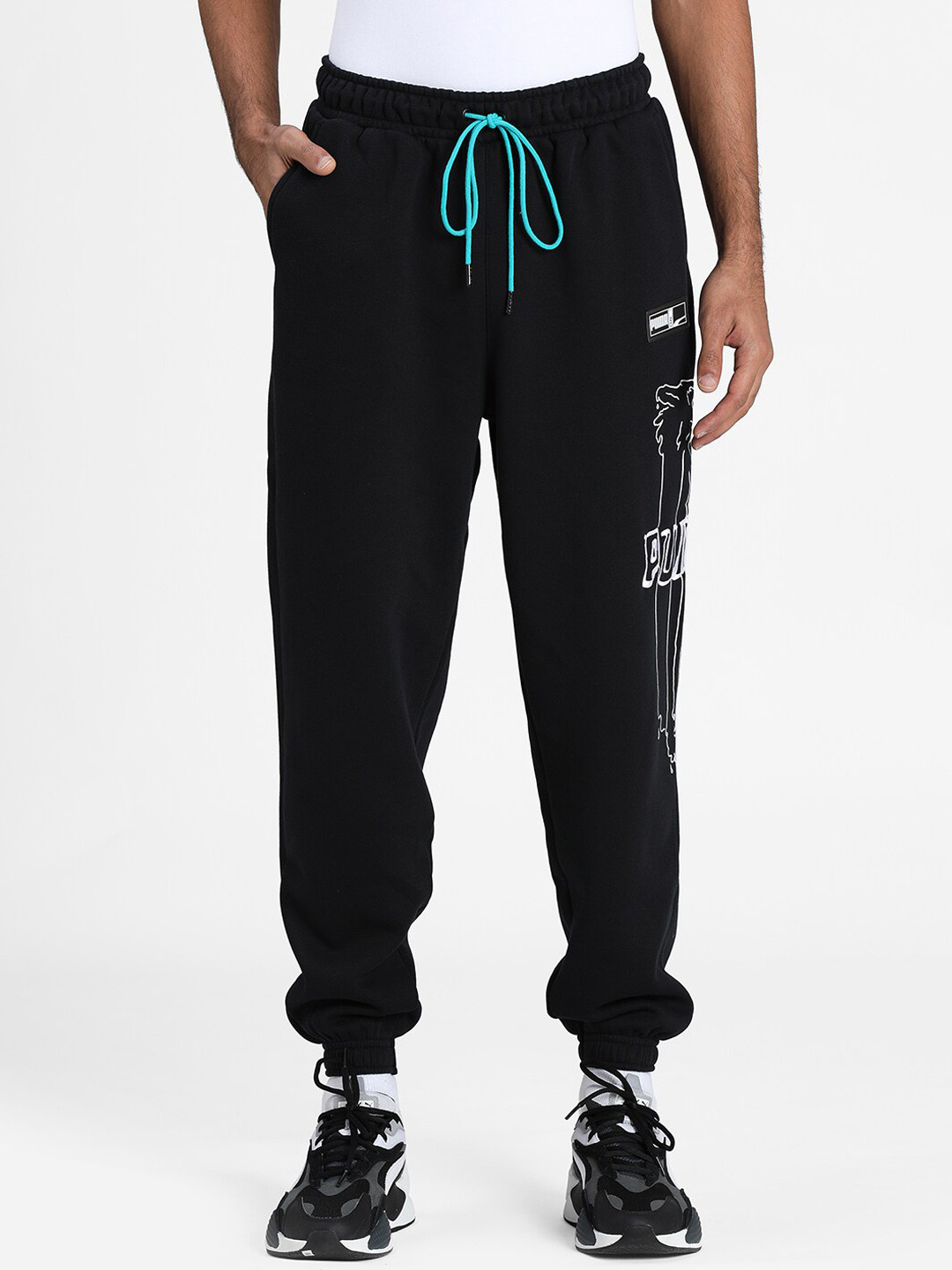 

Puma Men Black Franchise Basketball Sweatpants