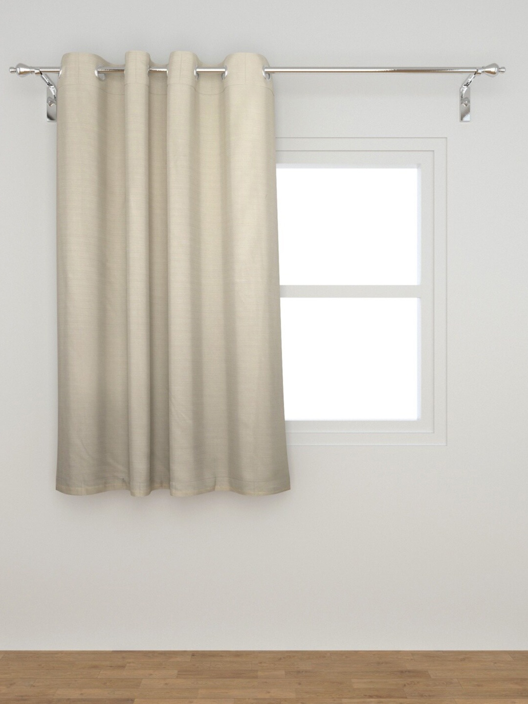 Home Centre Beige Black Out Window Curtain