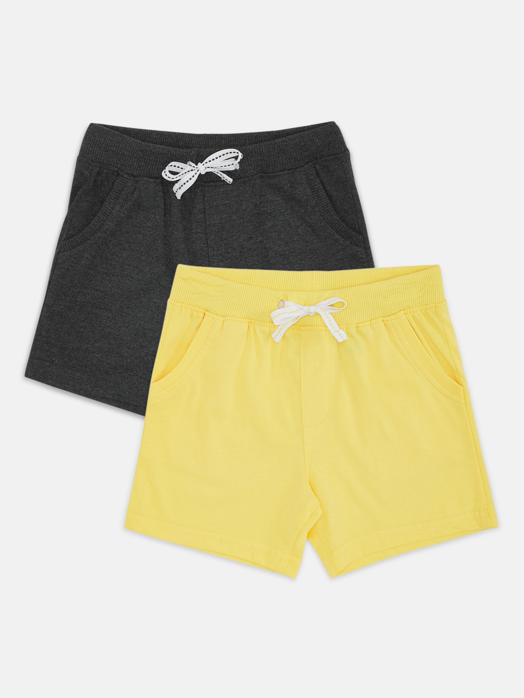 

Pantaloons Baby Boys Yellow Mid-Rise Regular Shorts