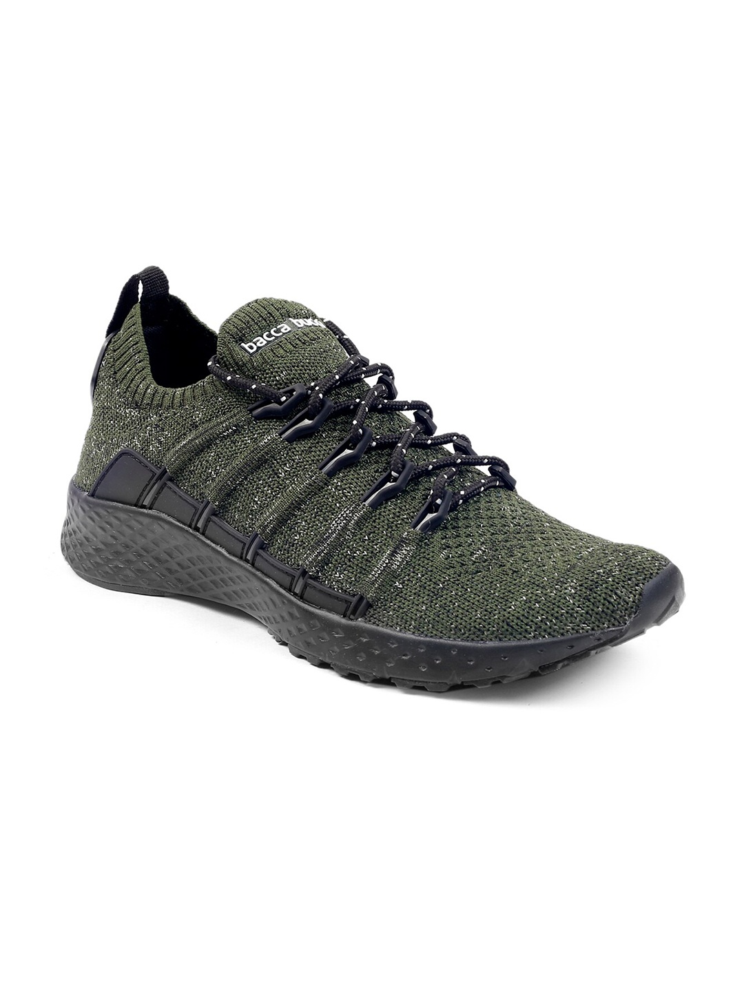 

bacca bucci Men Olive Mesh Training or Gym Non-Marking Shoes with Air Cushion