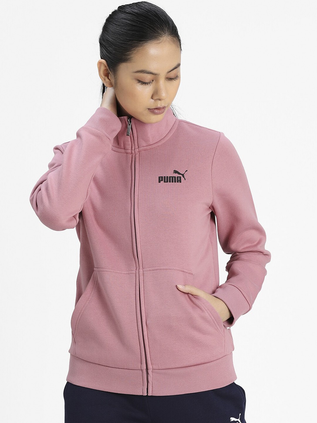 

Puma Women Pink Essential Track Jacket