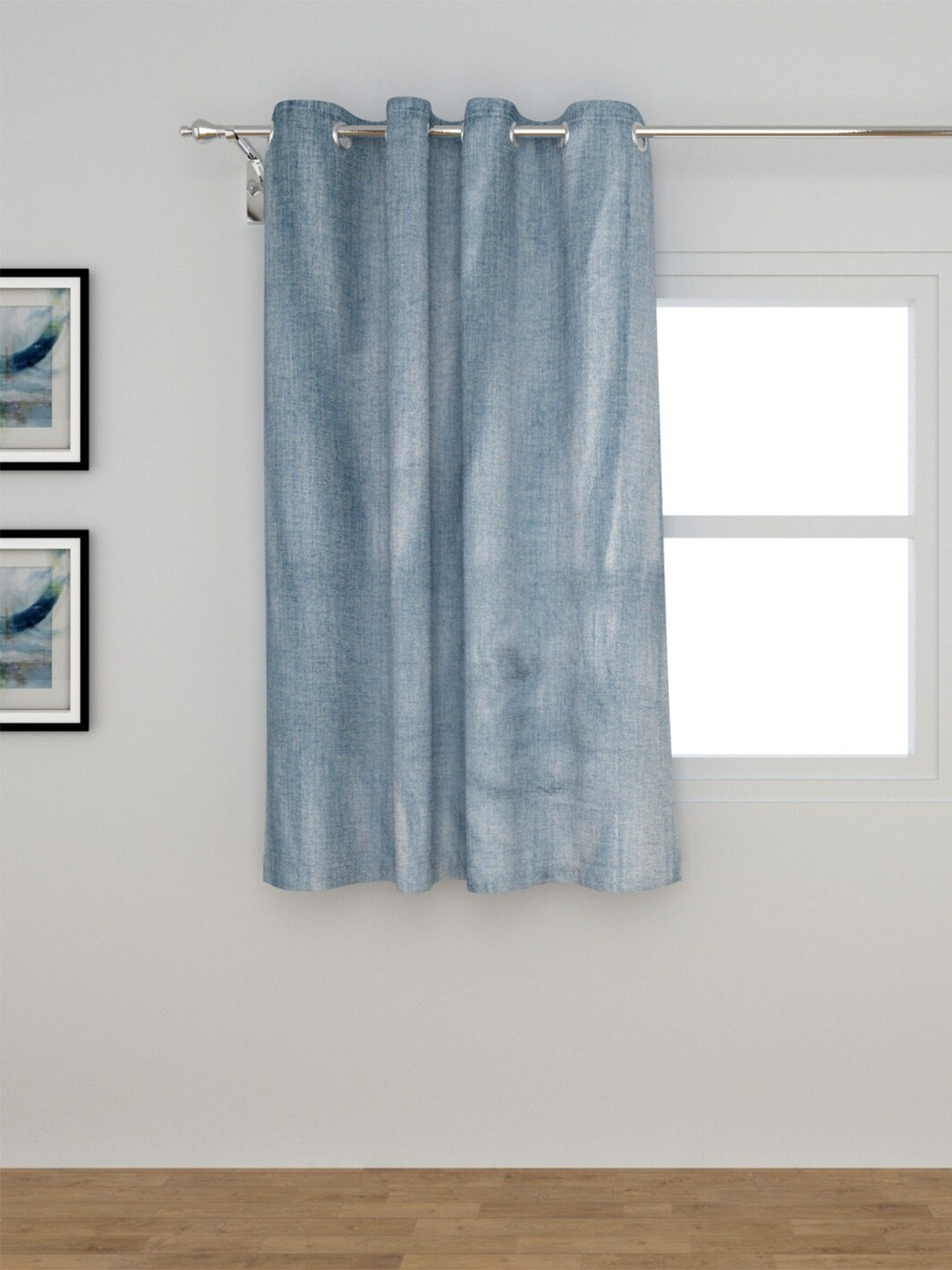 

Home Centre Blue Single Window Curtain