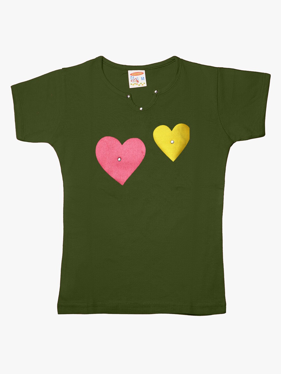 

TINY HUG Girls Assorted 5 Printed Polo Collar Applique T-shirt