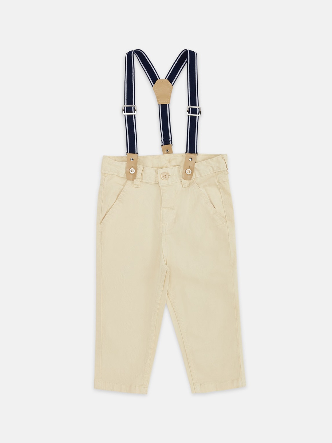 

Pantaloons Baby Boys Beige Regular Trousers