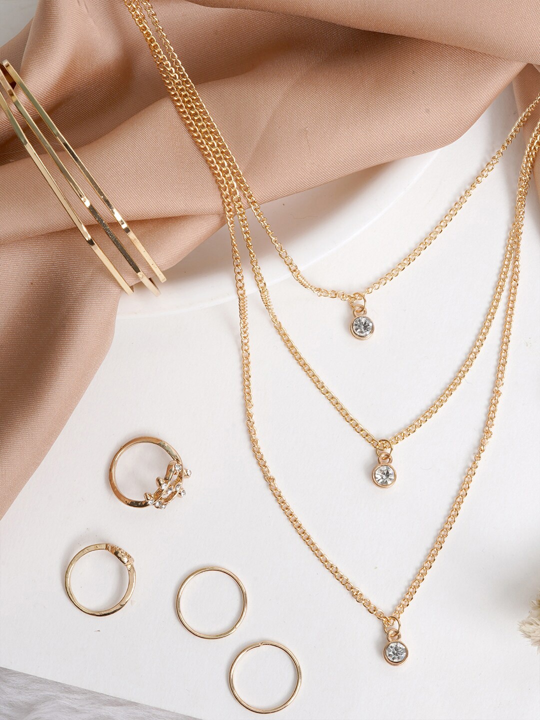 

JOKER & WITCH Gold-Toned Aberto Jewellery Set