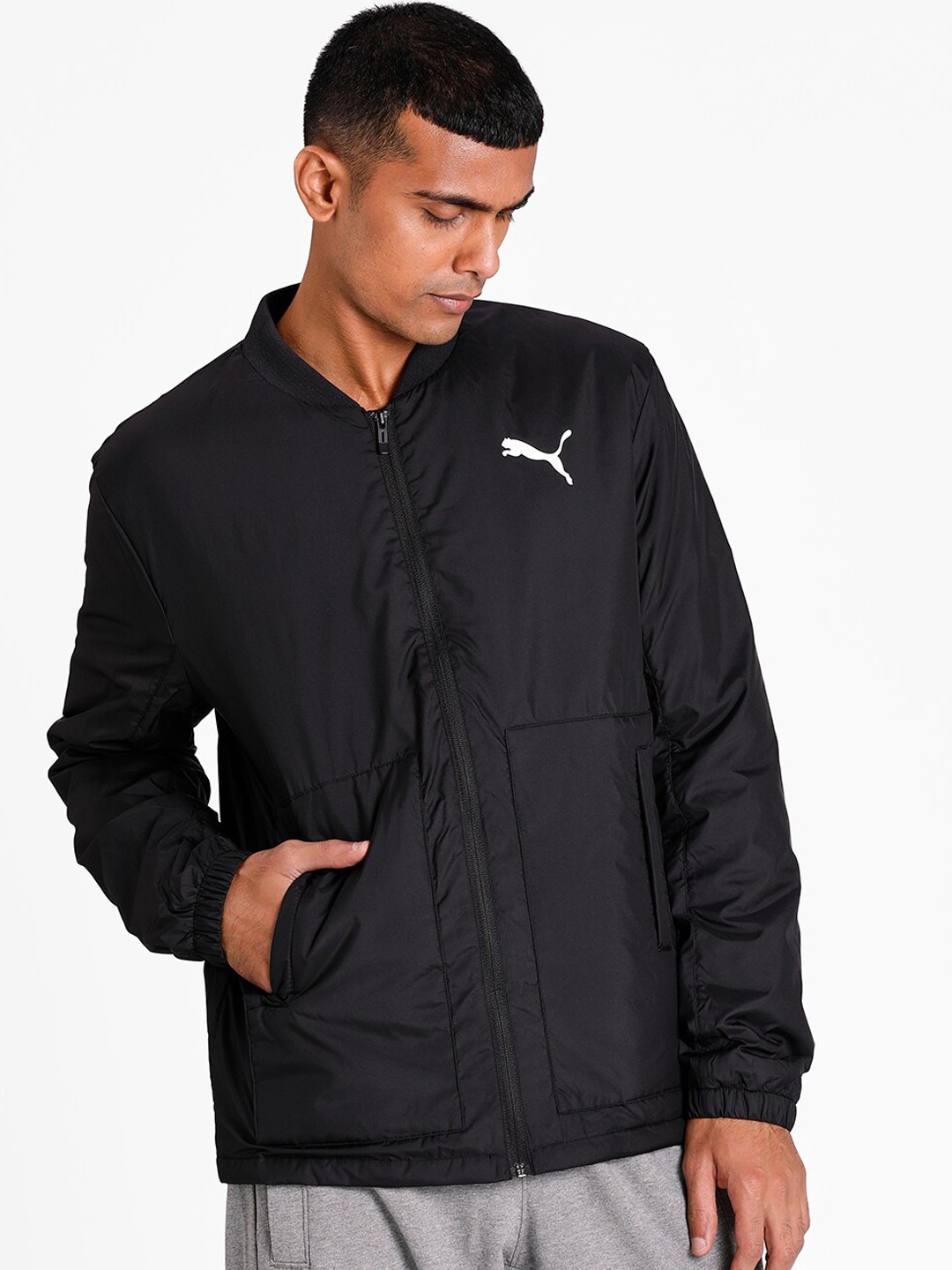

Puma Men Black Essentials Plus Style Bomber Jacket