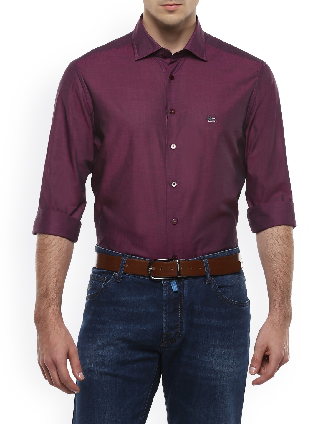 

ETRO Men Maroon Casual Shirt