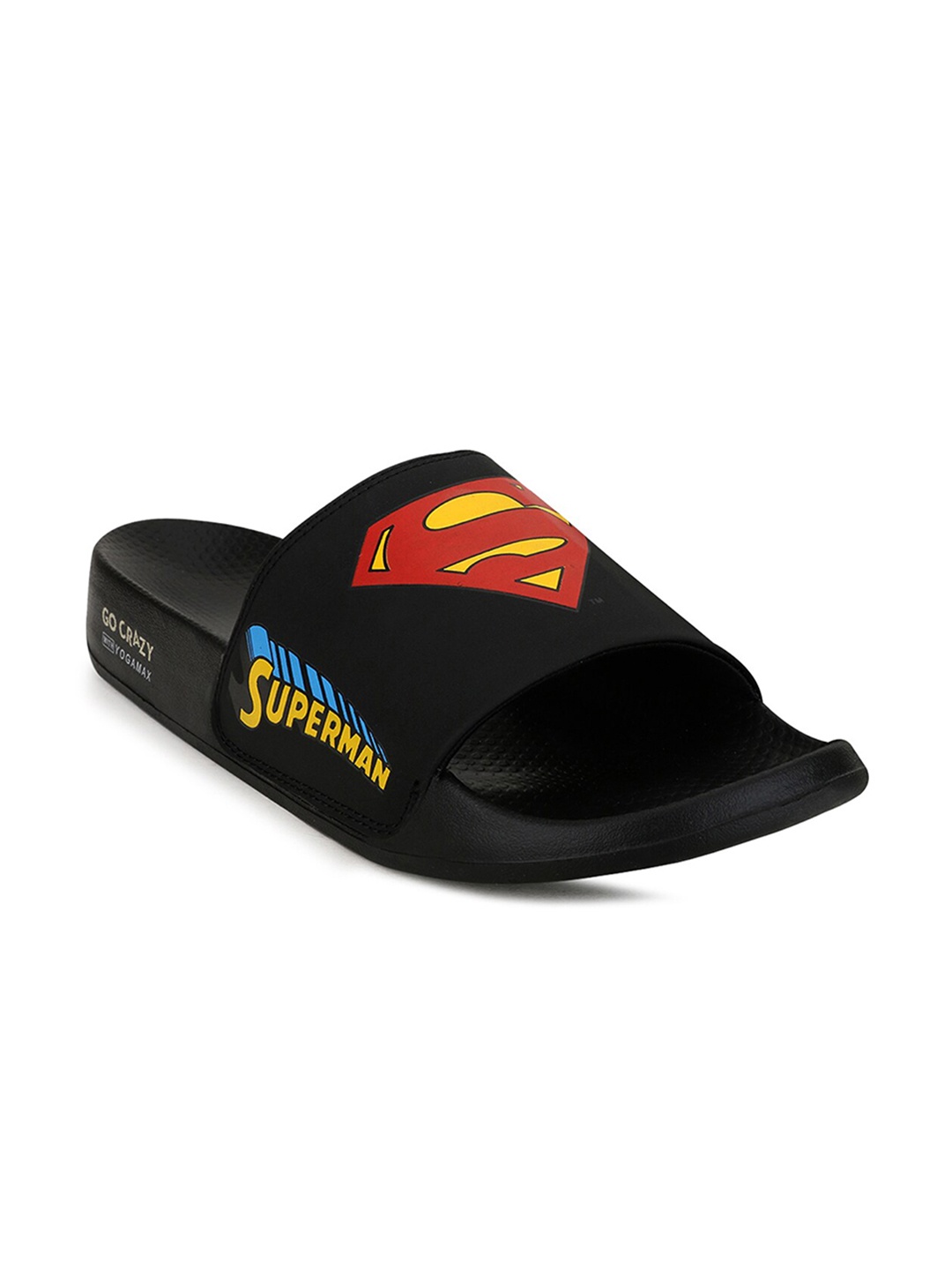 

Campus Men Black & Red Printed Sliders