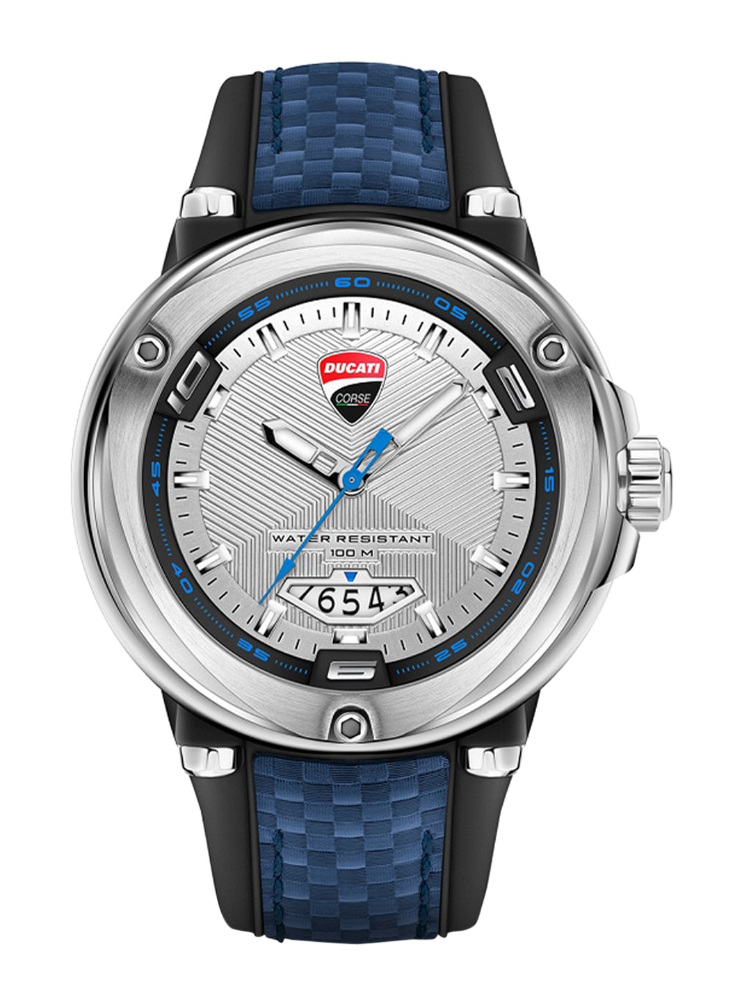 

DUCATI CORSE Men Silver-Toned Dial & Multicoloured Straps Analogue Watch