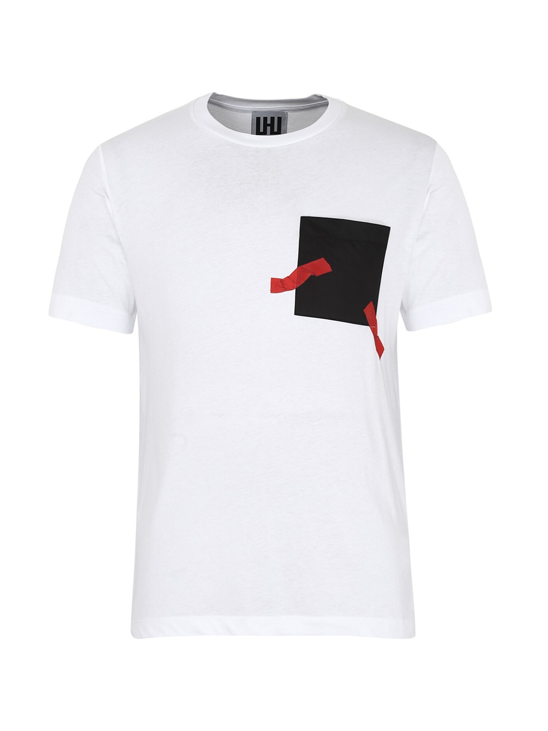 

LH URBAN Men White & Black T-shirt