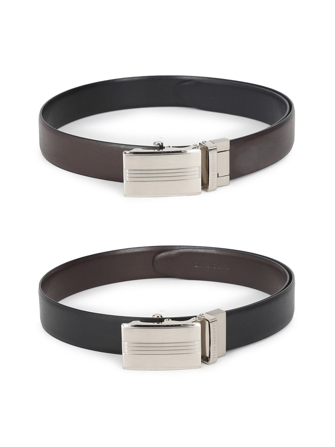 

Peter England Men Brown Reversible Formal Belt