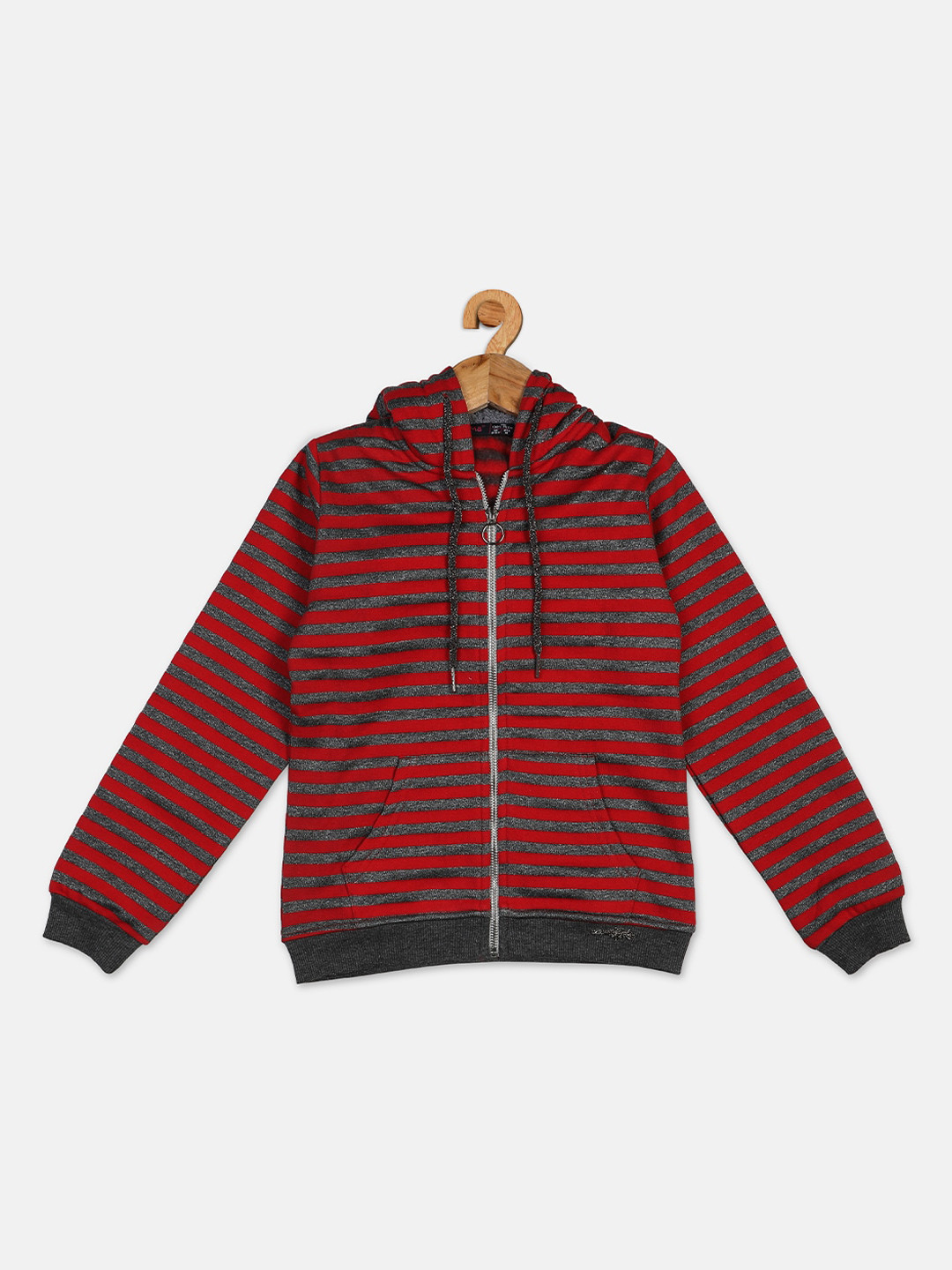 

Ziama Girls Red Striped Sweatshirt