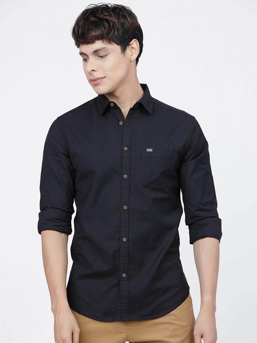 

The Indian Garage Co Men Black Casual Shirt