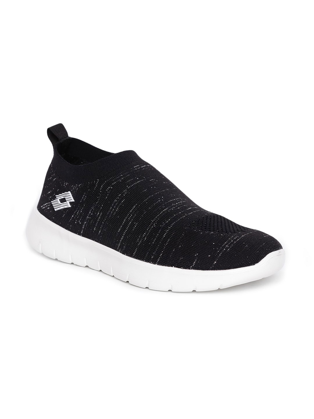 

Lotto Women Black Mesh Walking Non-Marking Shoes