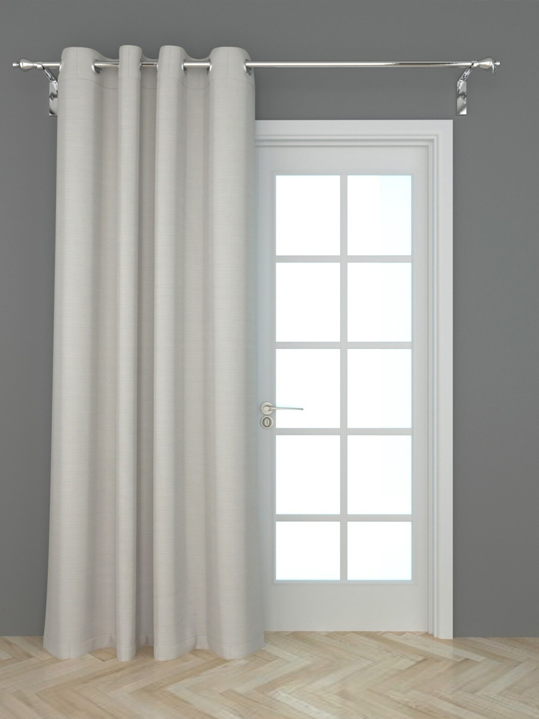 

Home Centre White Door Curtain