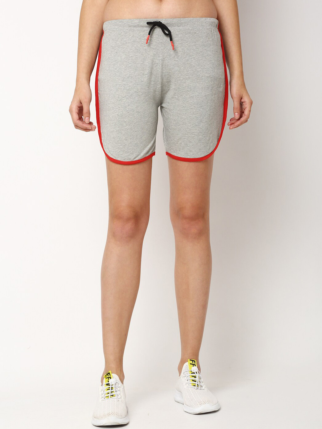 

Miaz Lifestyle Women Grey Regular Fit Mid-Rise Regular Shorts