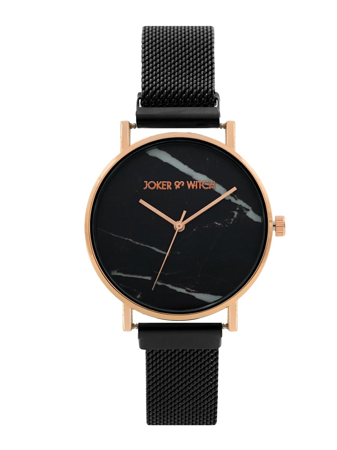 

JOKER & WITCH Women Black Dial & Black Bracelet Style Straps Analogue Watch AMWW394-Black