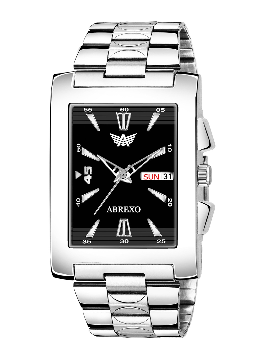 

Abrexo Men Black Brass Dial & Silver Strap Analogue Multi Function Watch Abx8112-Black