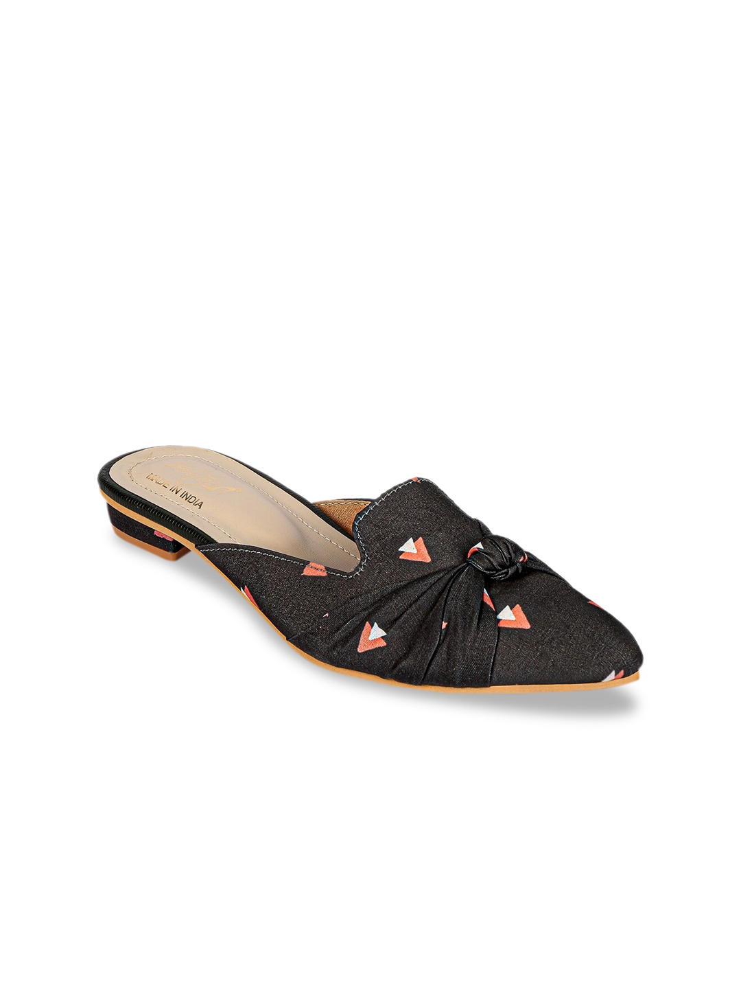 

Bowtoes Black Flatform Mules