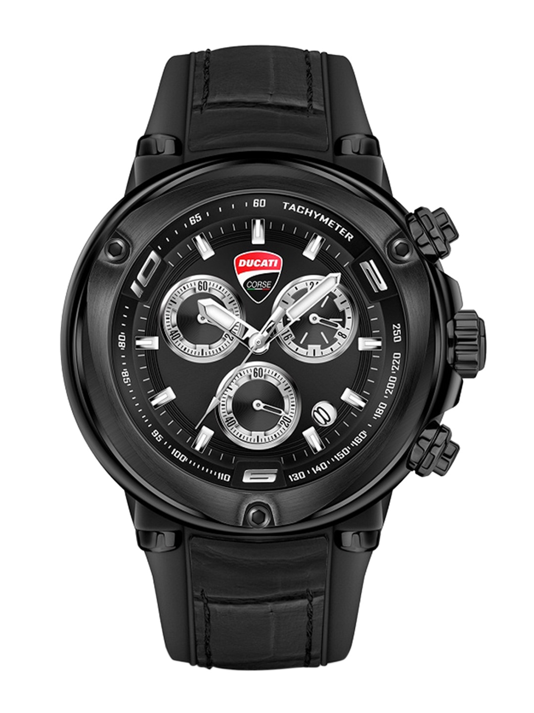 

DUCATI CORSE Men Black Dial & Black Straps Analogue Watch