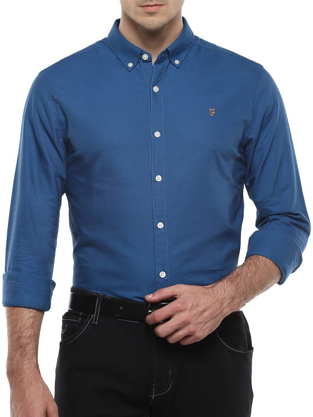 

Farah Men Blue Casual Shirt