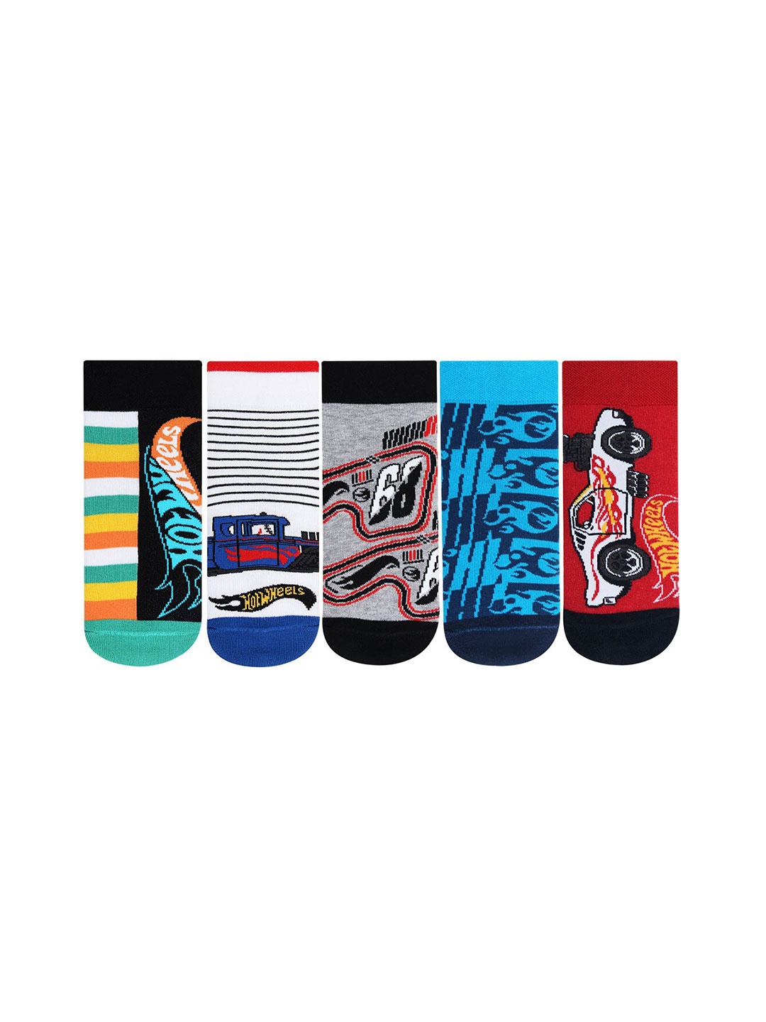 

Bonjour Boys Pack Of 5 Multi Ankle-Length Socks