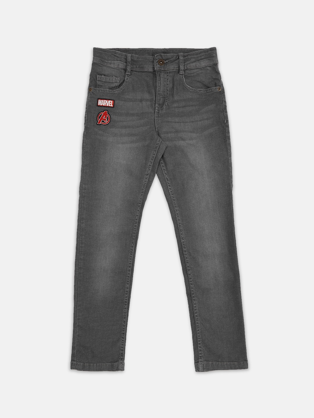 

Pantaloons Junior Boys Grey Tapered Fit Light Fade Jeans