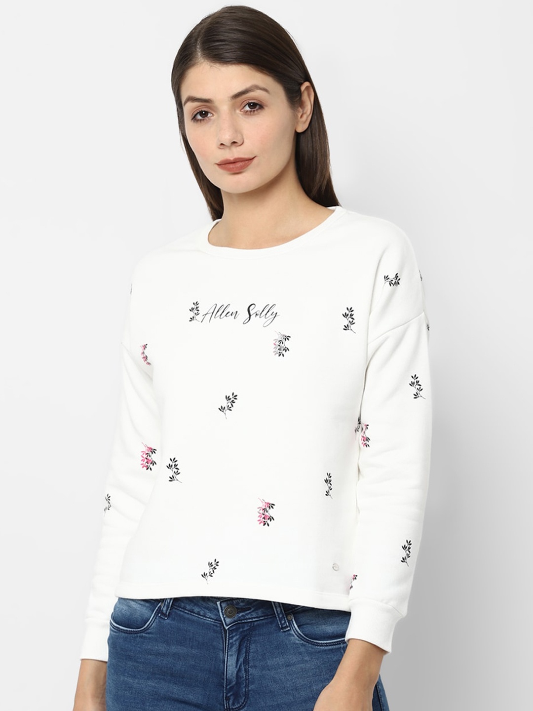 

Allen Solly Woman Women White Printed Sweatshirt